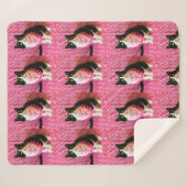 Perziken de Tuxedo Cat Medium Sherpa Deken (Voorkant (horizontaal))