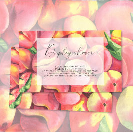 Perziken - Display douche Informatiekaartje