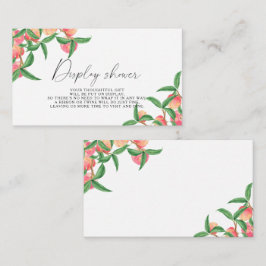 Perziken - Display douche Informatiekaartje