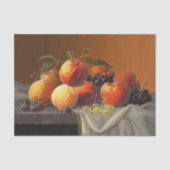 Perziken, druiven en appelen, ontkoppeld tissuepapier (Voorkant)