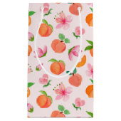 Perziken en bloesems Patroon Klein Cadeauzakje (Voorkant)