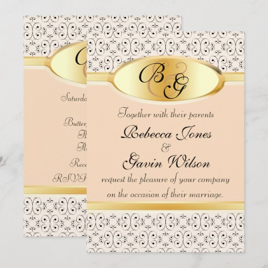 Perziken en Collectie van het kinderhuwelijk Kaart (Voorkant / Achterkant)