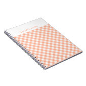 Perziken en Cream gepersonaliseerd notitieboek (Rechterzijde)