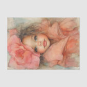 Perziken en Creme Beauty1 Tissuepapier (Voorkant)