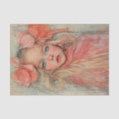 Perziken en Creme Beauty2 Tissuepapier (Voorkant)