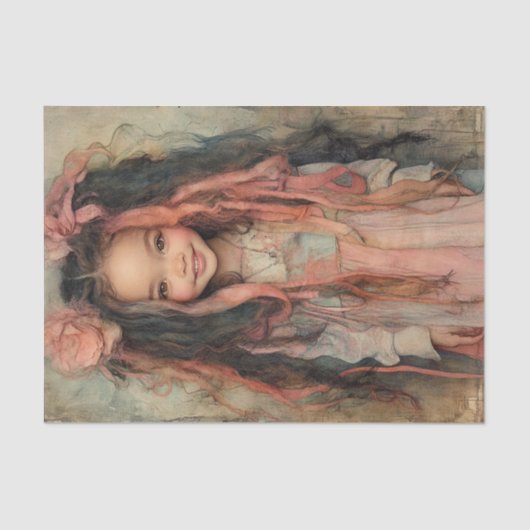 Perziken en Creme Beauty4 Tissuepapier (Voorkant)