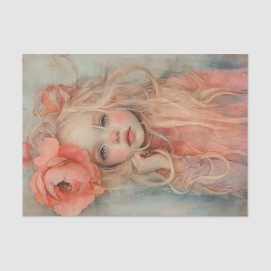 Perziken en Creme Beauty6 Tissuepapier (Voorkant)