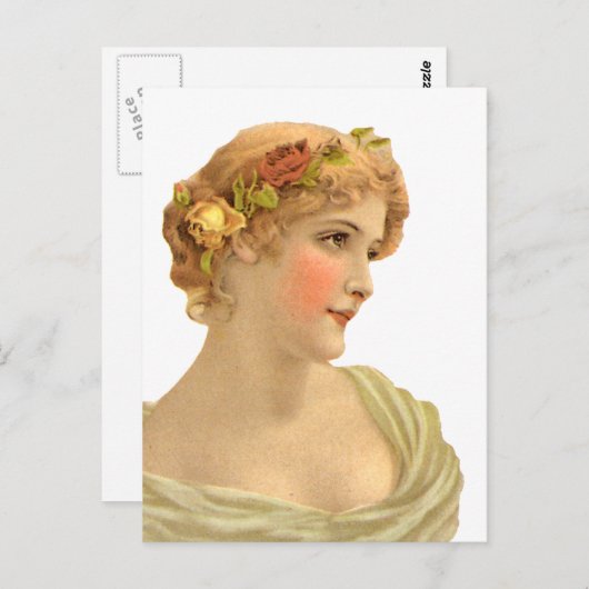 Perziken en crème briefkaart (Voorkant / Achterkant)