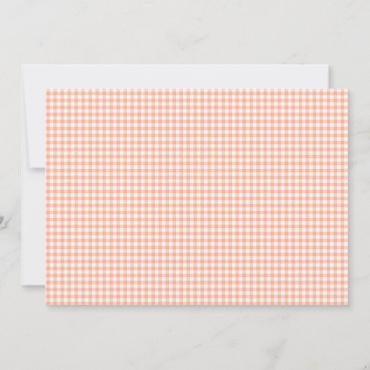 Perziken en Crème platte notitiekaart Kaart (Achterkant)