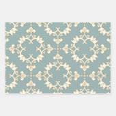 Perziken en Crème Rozen Wrapping Papier Set Inpakpapier Vel (Voorkant 2)