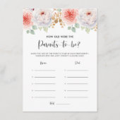 Perziken en gouden bladeren Ouderdom gissen Informatiekaartje (Voorkant)