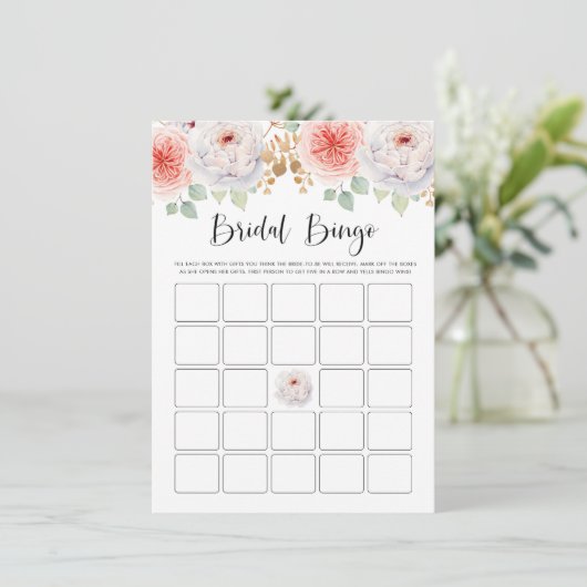 Perziken en gouden bladeren Vrijgezellenfeest Bing Informatiekaartje (Staand voorkant)