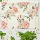 Perziken en keukenafval van Cream Kitchen Theedoek (Gevouwen)