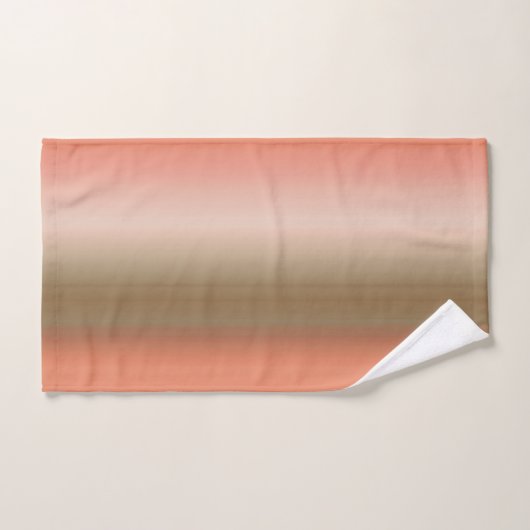 perziken en olijfresten bad handdoek (Handdoek)