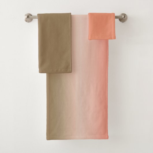 perziken en olijfresten bad handdoek (Insitu)