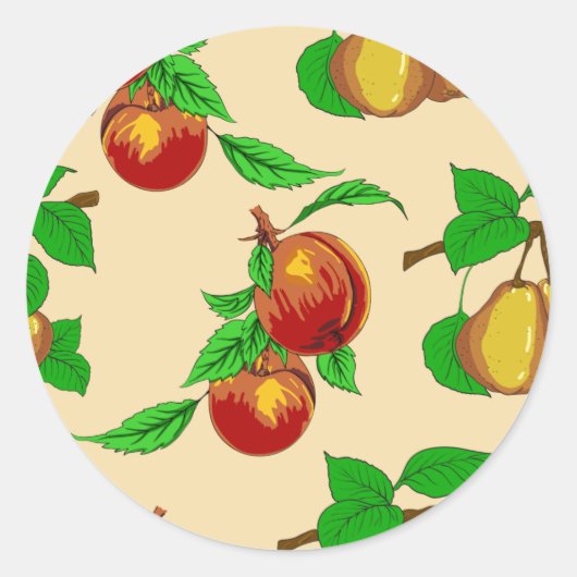 Perziken en peren Stickers (Voorkant)