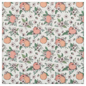  perziken en perzikenbloem stof (Swatch)