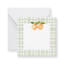 Perziken en plaid gift behuizingen