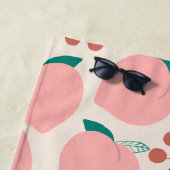 Perziken en rode kersen Fun Fruit Pattern Strandlaken (In situ)