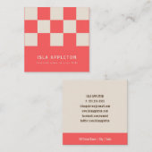 Perziken en room gecontroleerd | Visitekaartje (Voorkant / Achterkant)