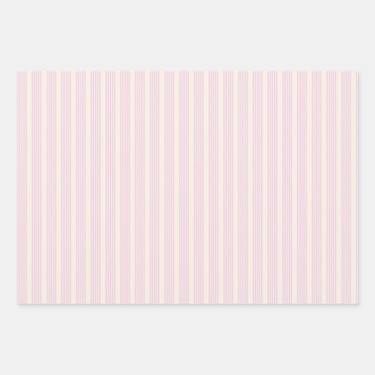 Perziken en room, vijf strepen inpakpapier vel (Voorkant 3)