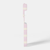 Perziken en room, vijf strepen iPhone hoesje (Linkerkant)