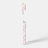 Perziken en room, vijf strepen iPhone hoesje (Linkerkant)