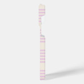 Perziken en room, vijf strepen iPhone hoesje (Linkerkant)