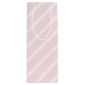 Perziken en room, vijf strepen wijn cadeautas (Achterkant)