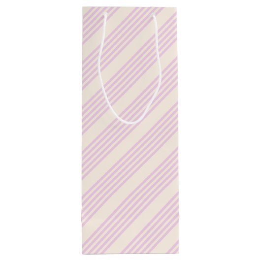 Perziken en room, vijf strepen wijn cadeautas (Achterkant)