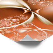 Perziken en roomspiraal poster (Hoek)