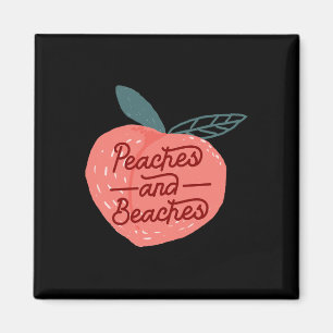 Perziken en stranden Zoete fruitperzik Magneet
