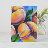 perziken feestdagenkaart (Staand voorkant)