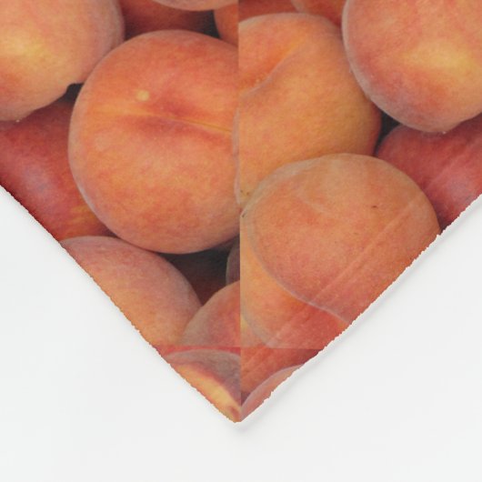 perziken fleece deken (Hoek)