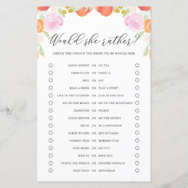 Perziken Floral zou de bride in plaats van het sch