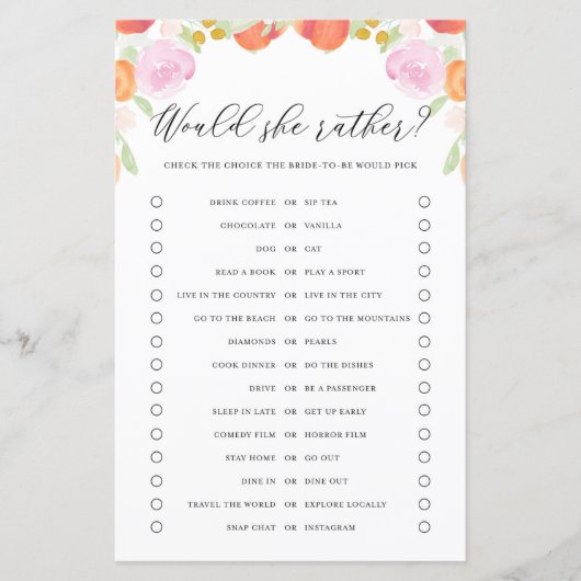 Perziken Floral zou de bride in plaats van het sch (Voorkant)