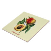  perziken Fruit Botanische kunstkeramische tegel Tegeltje (Zijkant)