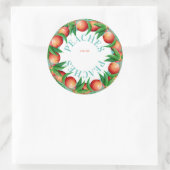 Perziken fruittaart vulling jam inblikken label (Tas)