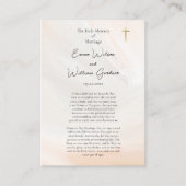 Perziken grijs geweven orthodox bruiloft gebed Kaa Plaatskaartje (Voorkant)