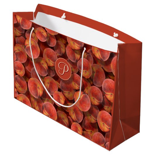 Perziken Grote Gift Bag Groot Cadeauzakje (Achterkant Gekanteld)