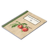  Perziken Illustratie Gepersonaliseerde Comp Notitieboek (Linkerzijde)