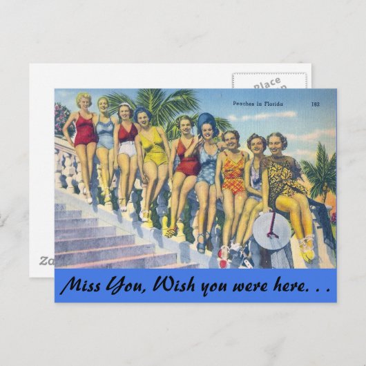 Perziken in Florida Briefkaart (Voorkant / Achterkant)