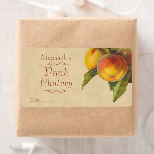 Perziken Inblikken label (Insitu)