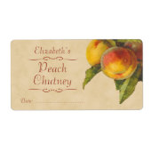 Perziken Inblikken label (Voorkant)