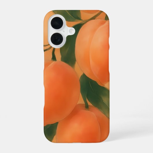 perziken iPhone 16 hoesje (Achterkant)