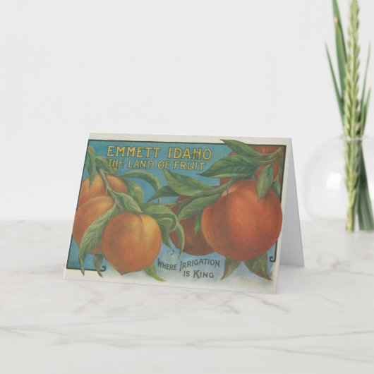 perziken kaart (Voorkant)