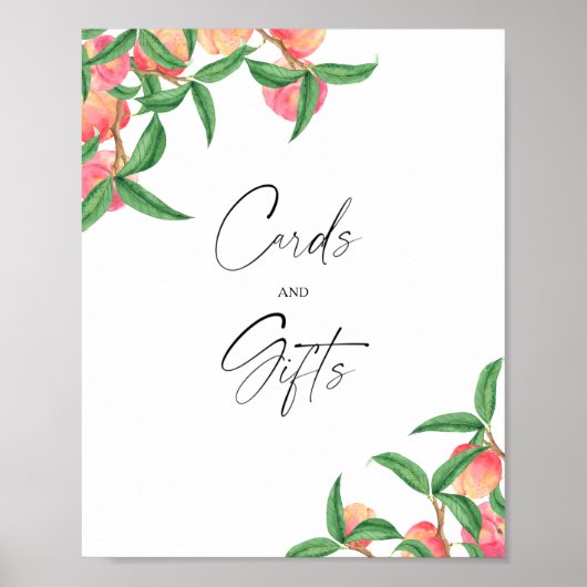 Perziken - Kaarten en Cadeaus Poster (Voorkant)