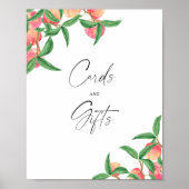 Perziken - Kaarten en geschenken Poster (Voorkant)