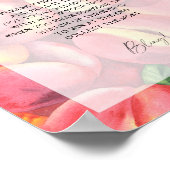 Perziken - lente zet een ring op het spel poster (Hoek)