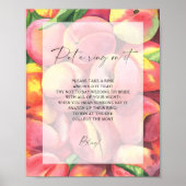 Perziken - lente zet een ring op het spel poster (Voorkant)